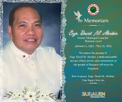 𝐈𝐍 𝐌𝐄𝐌𝐎𝐑𝐈𝐀𝐌 🕊️ The Local Government Unit of Burauen extends our  heartfelt condolences to the family and loved ones of Engr. David M.  Alcober, former Municipal Councilor of Burauen, Leyte. We honor