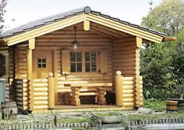 Gartenhauser Aus Rundholz In Blockbauweise Perr Blockhauser