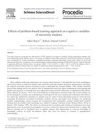 Sometimes youngsters might think that social nowadays, drug abuse among youngsters are at the level of concern and become more serious year by year in malaysia. Effects Of Problem Based Learning Approach On Cognitive Variables Of University Students Topic Of Research Paper In Educational Sciences Download Scholarly Article Pdf And Read For Free On Cyberleninka Open Science Hub