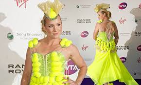 I can definitely see myself in the jacket, but the mesh crop top would be too much. Bethanie Mattek Sands Goes Gaga At Pre Wimbledon Party In Wacky Yellow Dress Daily Mail Online