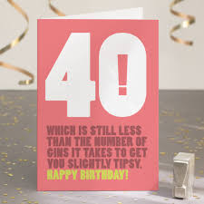You want to be with your people. Funny 40th Birthday Card For Gin Lovers By Wordplay Design Notonthehighstreet Com