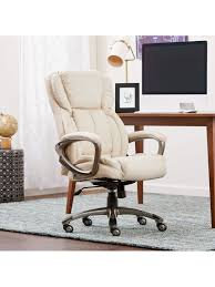 Free delivery and returns on ebay plus items for plus members. Serta Works Bonded Leather High Back Office Chair American Beigesilver Office Depot