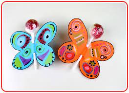 Schmetterlingsvorlage zum lolli reinstecken / wie. Ferdi Fuchs Lolli Schmetterlinge