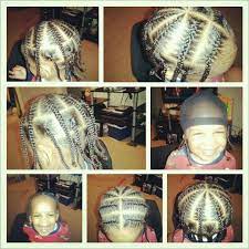 Just A Taste Inward Braid Cornroll On A 2 Year Old Toddler Hairstyles Boy Boy Braids Hairstyles Boy Hairstyles
