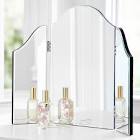 Three sided mirror vanity