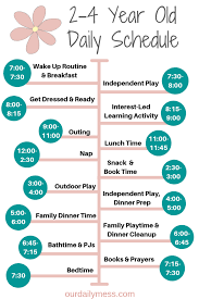 The Perfect Daily And Weekly 2 4 Year Old Schedule Our