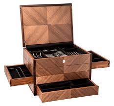 The heavy gauge 18/10 steel and substantial sizing result in a perfect balance of feeling and quality in hand. Flatware Chest For 165 Piece Flatware Set Prestige