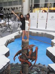 Increible Efecto En 3 Dimensiones Fotografia Imposible Efectosopticos Ilusionoptica Ilusionesopticas Street Art Illusions 3d Street Art Street Painting