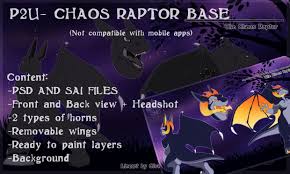 Ive created my protogen based on my sona uwu! Chaos Raptor Base Kokytea Linearts