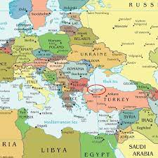 Turkey is bordered by the if you are interested in turkey and the geography of asia our large laminated map of asia might be. 8 Political Map Of Turkey And Location Of Istanbul 10 Download Scientific Diagram
