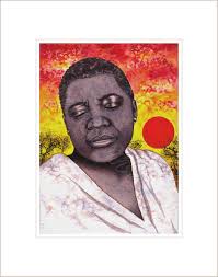 Bessie Smith, Matted Giclée Print of Watercolor, New Orleans