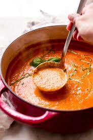 Secret Ingredient Tomato Basil Soup Recipe Little Spice Jar Recipe Tomato Basil Soup Recipe Food Creamy Tomato Basil Soup
