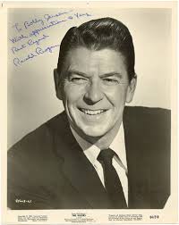 Ronald And Nancy Reagan Autograph Note Signed