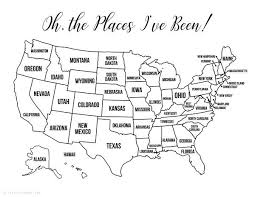 13 Free Printable Usa Travel Maps For Your Bullet Journal Usa Map Coloring Pages Lovely Planner Usa Travel Map Bullet Journal Travel Travel Usa