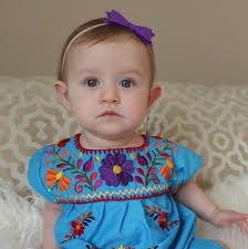 Mexican Embroidered Dress Baby 2025