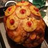 You'll start the ham covered in the oven and then add the glaze during the second half of cooking. 1