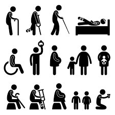 Stick Figures For People In Needs Old Man Handicapped Etsy People Icon Pictogram Stick Figures
