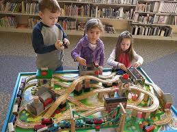 Lake Community Branch Train Table 7 Wooden Train Track Train Table Wooden Train
