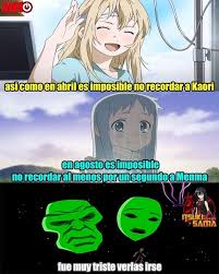 Meme De Shigatsu Wa Kimi No Uso Ya Me Puse Sad Animemes