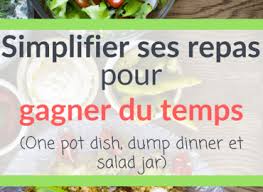 Simplifier Ses Repas Pour Gagner Du Temps Un Zeste D Organisation Repas Cuisine Minceur Blog Organisation