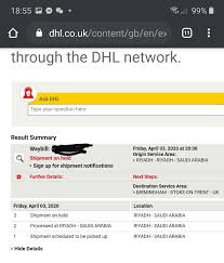 Adding this reference on your waybill allows dhl account holders to differentiate shipments on their monthly invoice. This Has Happened On Both Packages From Dhl Today From Saudi Arabia Shipment On Hold Fashionreps