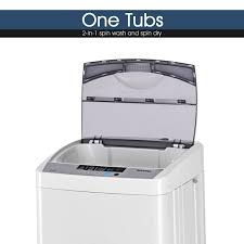 Portable Compact Washing Machine 1 34 Cu Ft Spin Washer Drain Pump 8 Water Level Walmart Com In 2020 Compact Washing Machine Portable Washing Machine Washing Machine