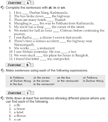 Grade 10 Grammar Lesson 38 At In And On Prepositions Of Place Grammar Lessons Prepositions English Teaching Materials