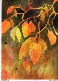 That Artist Woman How To Paint Abstract Autumn Leaves Autumn Art Fall Watercolor Leaf Art