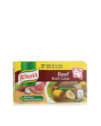 For a tasty stock dissolve 1 cube in 190ml of boiling water. Knorr Beef Broth Cubes 60g Good Taste