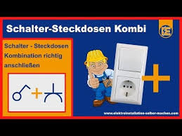 Lichtschalter Steckdosen Kombination Anschliessen Elektroinstallation Ein Ausschaltung Schalter Und Steckdosen Steckdosen Und Lichtschalter Steckdosen