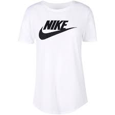 Black And White Nike Outfits Nike T Shirt 25 Liked On Polyvore Featuring Tops T Shirts White Nike White Jersey White T Shirt Wh Nike Shirts Women White Nike T Shirt Nike Outfits