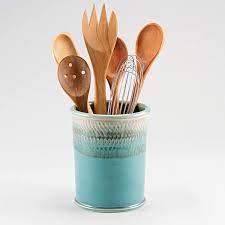 Check spelling or type a new query. Amazon Com Georgetown Pottery Handmade Kitchen Utensil Holder Green Oribe And Purple Made In Usa Ceramic Utensil Crock Organizer Kitchen Dining