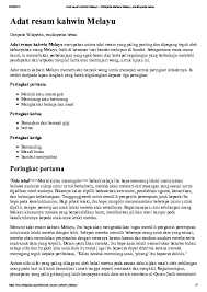 Adat istiadat perkahwinan masyarakat banjar. Pdf Adat Resam Kahwin Melayu Kilimoly Balakrishnan Academia Edu