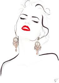 Digital Download Watercolour Fashion Illustration Titled Electric Geisha Digital Downl Watercolor Fashion Fashion Illustration Watercolor Fashion Drawing