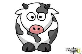 Start by drawing an oval. How To Draw A Cartoon Cow Drawingnow