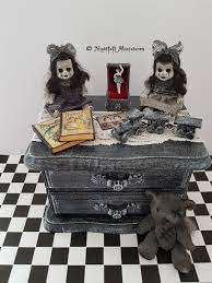 Playscale Dollhouse Miniature Spooky Gothic Haunted House Etsy Haunted Dolls Dollhouse Miniatures Doll House