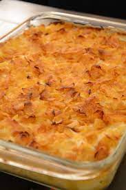 Cheesy Potatoes Recipe With Corn Flakes Food Com Recipe Flake Recipes Recipes Cheesy Potatoes