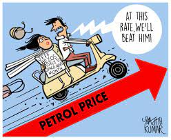 World's largest community for cartoons, caricatures and fun drawings. Dh Toon Petrol Price To Reach Space Before Bezos Deccan Herald