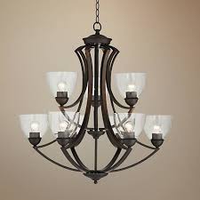 Milbury 29 1 2 Wide Bronze 9 Light Chandelier 40w37 Lamps Plus Chandelier Lighting Chandelier Classic Chandeliers