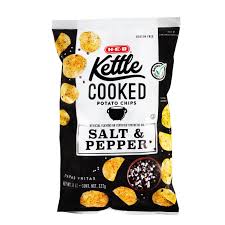 They also have a few vegan and vegetarian products, but these are not labeled. H E B Kettle Cooked Salt Pepper Potato Chips Shop Chips At H E B