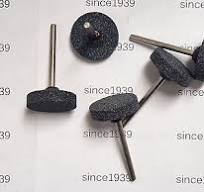 1/4" x 1" MOUNTED POINT GRINDING STONE ALUMINUM OXIDE 1/8"x1-1/2" SHANK  (QTY: 5)