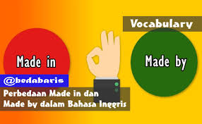 Perbedaan Made In Dan Made By Dalam Bahasa Inggris Beserta Penjelasannya Bahasa Inggris Inggris Bahasa