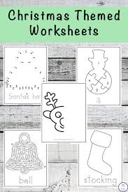 This page has a lot of free printable christmas number coloring page for kids,parents and preschool teachers. Christmas Themed Worksheets Simple Living Creative Learning
