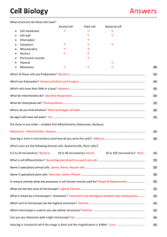 In animal cell culture, particularly mammalian cell culture, transformation means. Topic 1 Cell Biology Revision Questions And Answer Sheets Teaching Resources