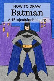 Learn how to draw batman pages pictures using these outlines or print just for coloring. How To Draw Batman Art Projects For Kids Batman Drawing Batman Drawing Easy Kids Art Projects