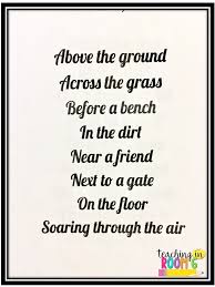 The following images includes the most important prepositional phrases in english you should learn to broaden your vocabulary. Prepositional Phrase Paper Planes And Poems Teaching In Room 6
