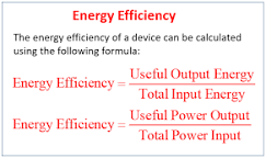 Image of Energy efficiency formula