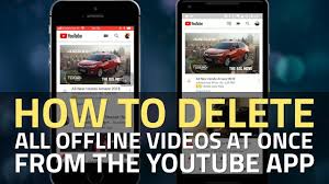 How To Delete All Offline Videos At Once From The Youtube App Youtube