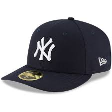 Men S New Era Navy New York Yankees Authentic Collection On Field Low Profile Game 59fifty Fitted Hat Fitted Hats New Era New York Yankees