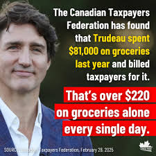 Trudeau should buy his own groceries.